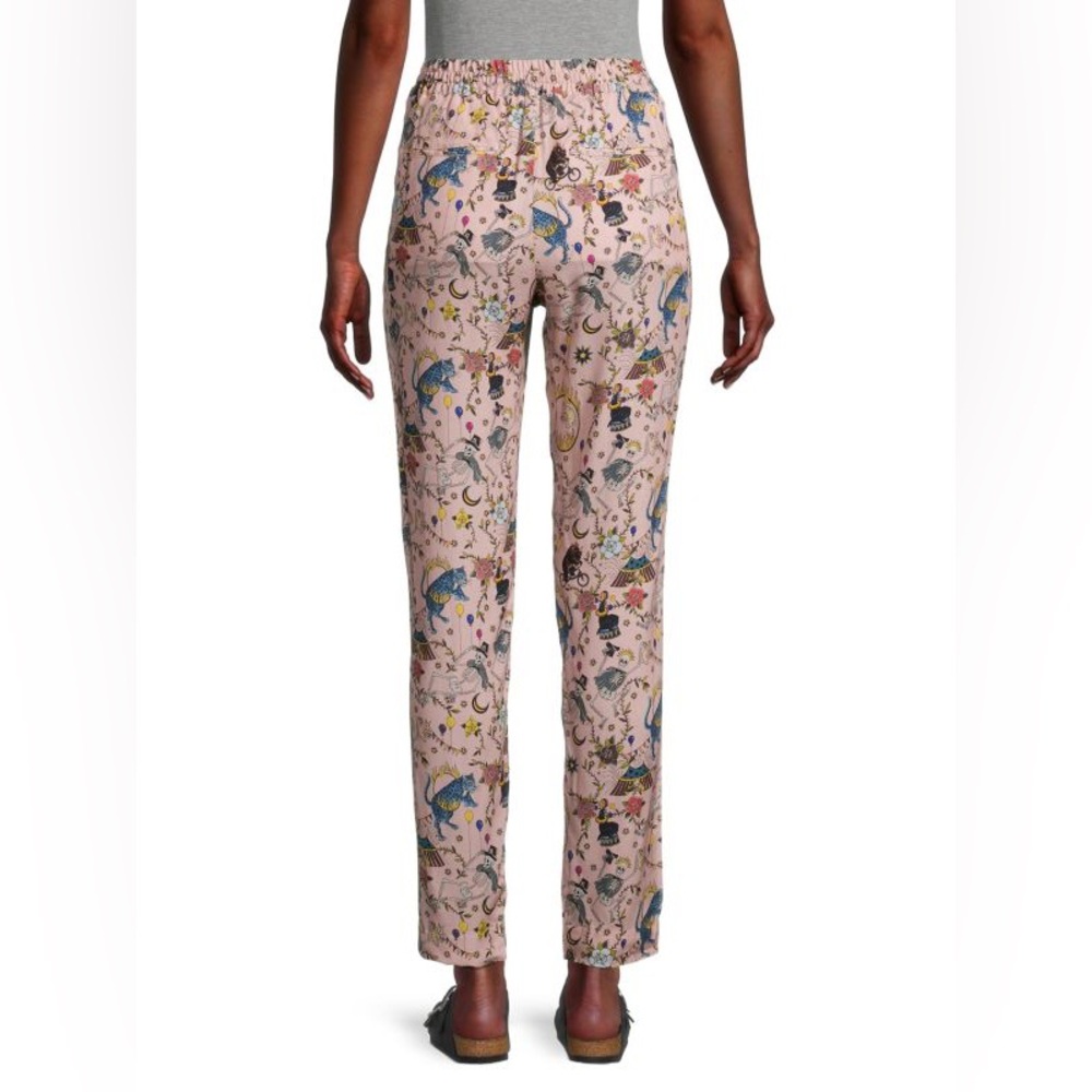 Zadig & Voltaire Parono Circus Skeleton Print Drawstring Waist pants pink - Picture 4 of 11